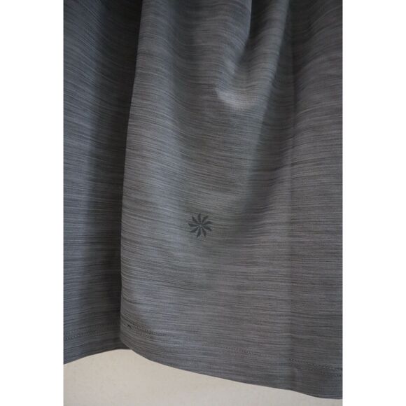 Athleta Women's Sz Large Gray Heather Ultimate Textured L/S Train Top - Picture 7 of 11